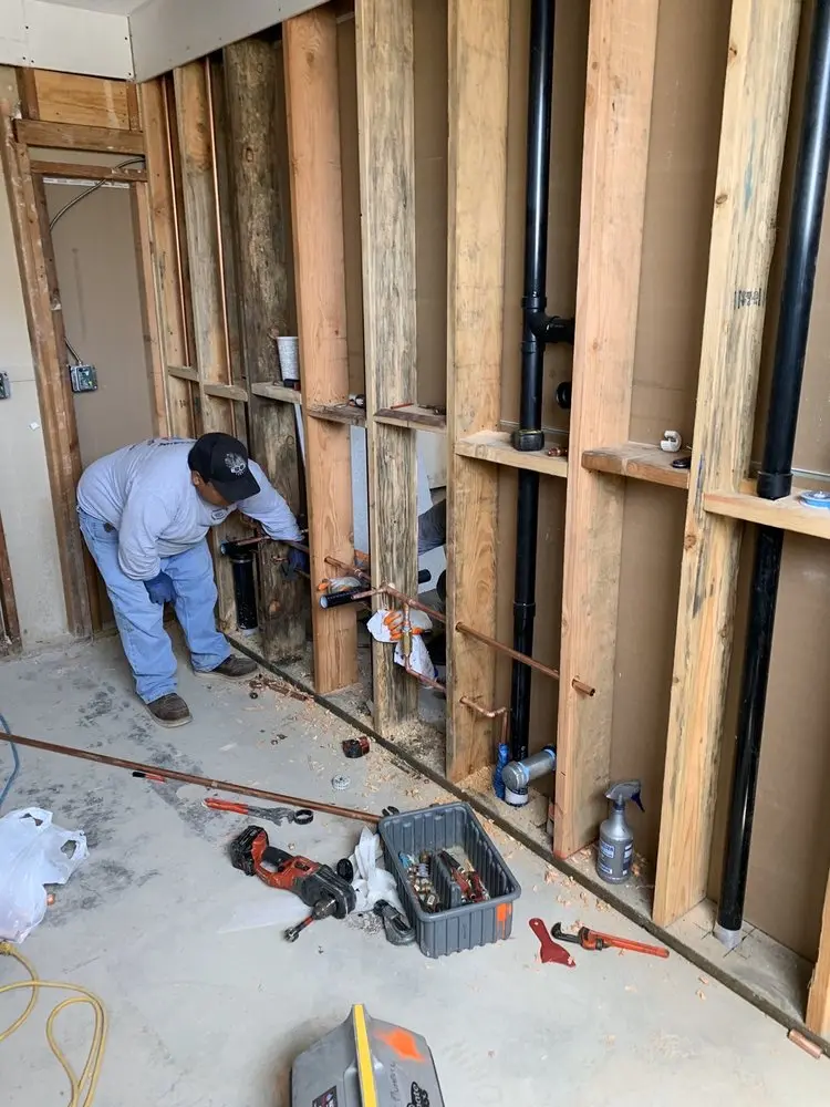 Commercial rough-in plumbing for Gas Line Repair in Northeast Hillsboro